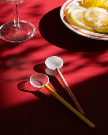 Duo jäätelölusikka 2-pakkaus - Light pink-bright orange - HAY