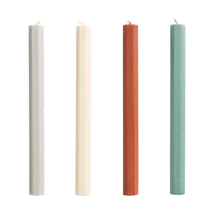 Hexagon Candle kynttiläsekoitus 4-pack - Metsä - HAY