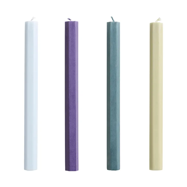Hexagon Candle kynttiläsekoitus 4-pack - Niitty - HAY