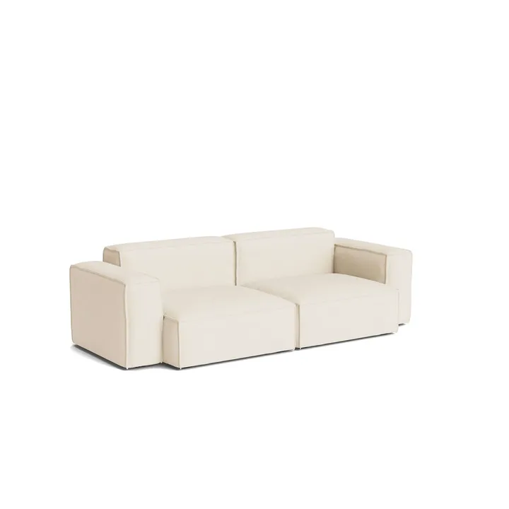 Mags Soft Low Armrest sohva 2,5-istuttava yhdistelmä 1 - Turf cream, irrotettava päällinen - HAY