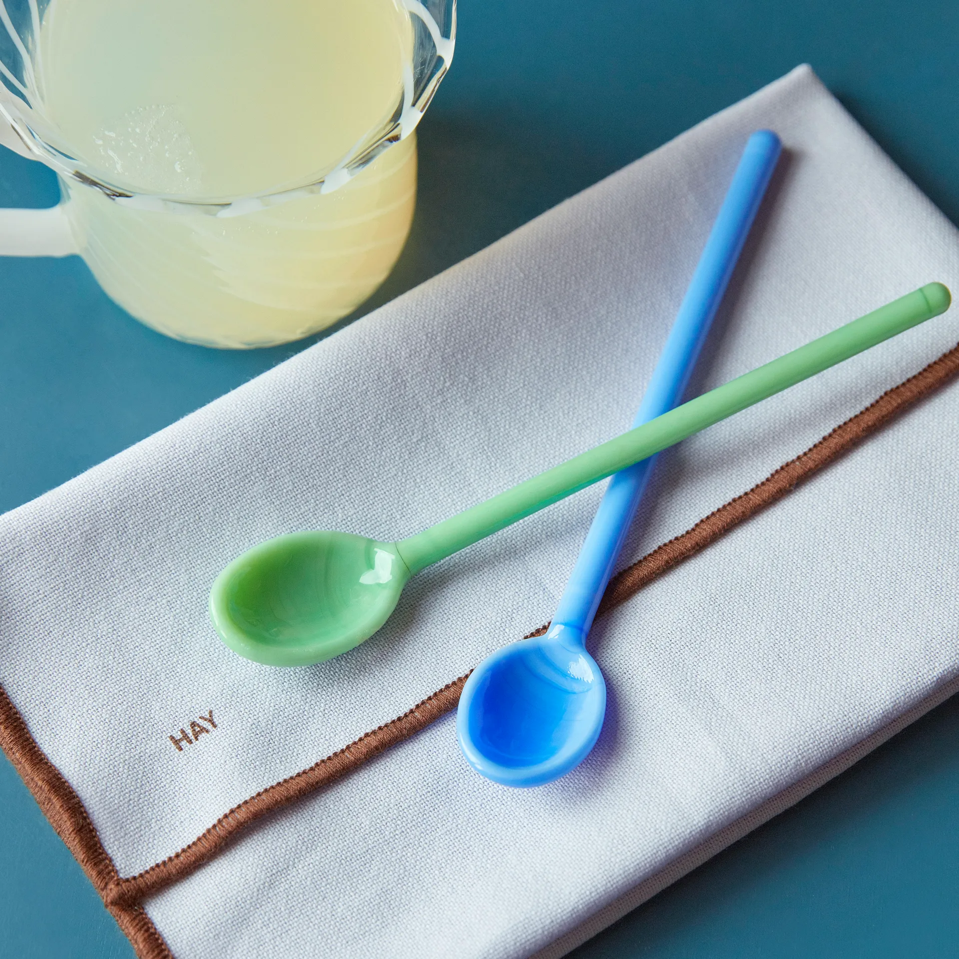 Mono jäätelölusikka 2-pakkaus, Sky blue-green HAY