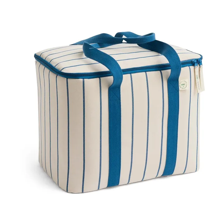 Outdoor Market kylmälaukku - Sininen-beige - HAY