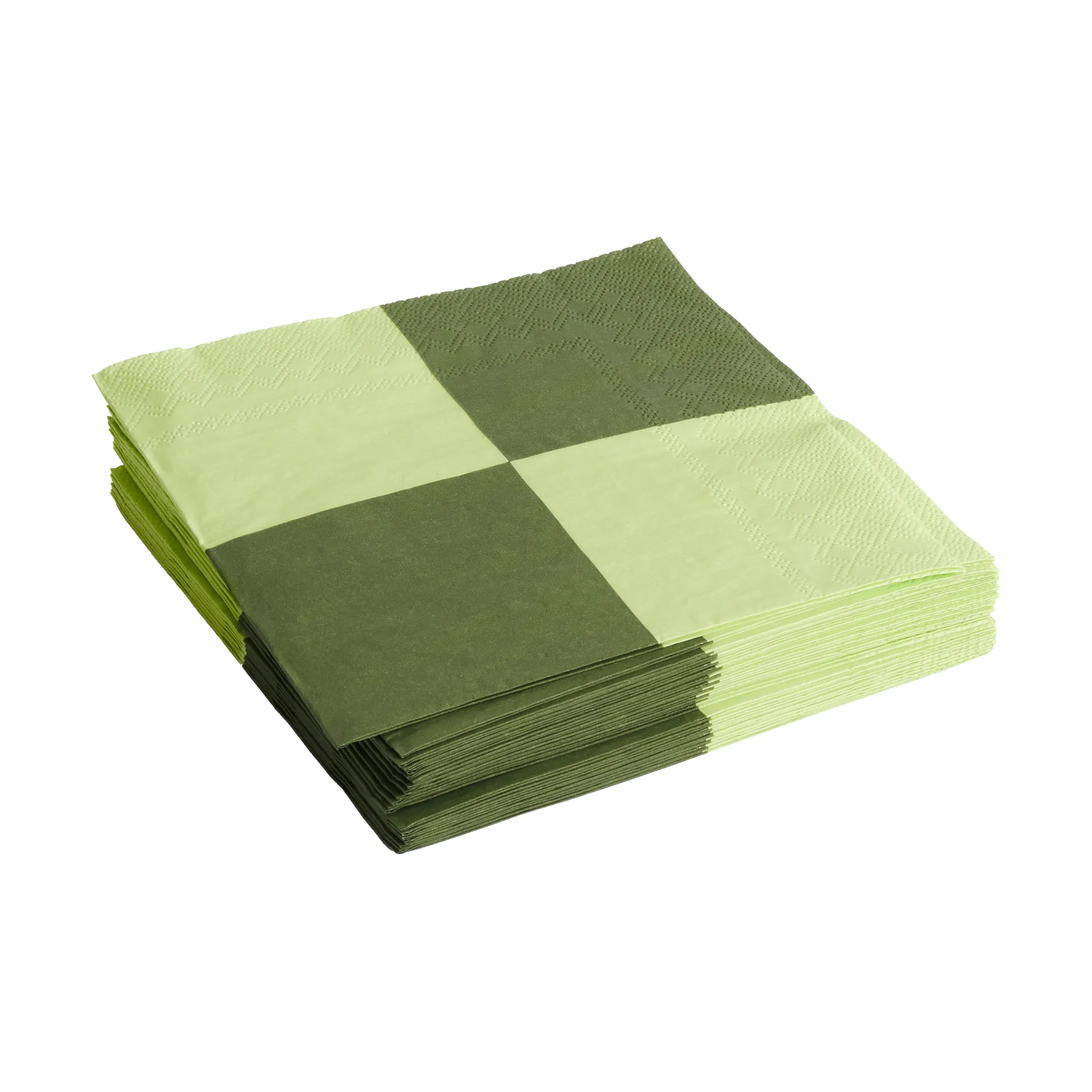 Pattern Dinner Check servietti 40x40 cm 20-pakkaus, Light green-dusty green L HAY
