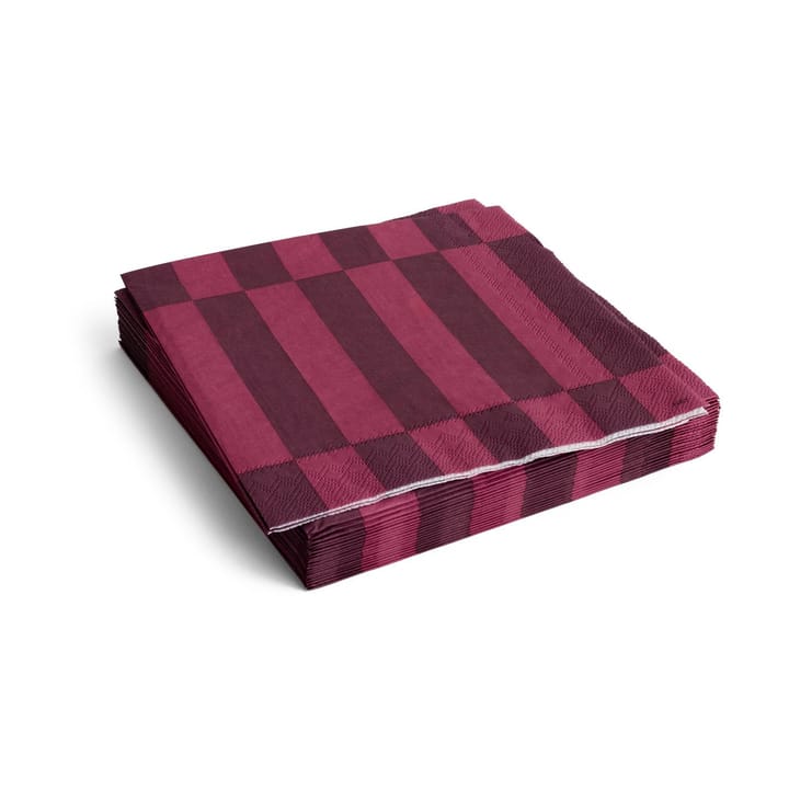 Pattern Dinner lautasliina 40x40 cm 20-pakkaus - Bordeaux-viini - HAY