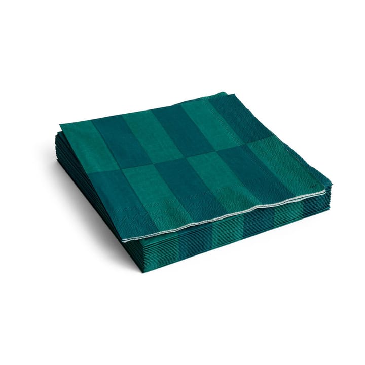 Pattern Dinner lautasliina 40x40 cm 20-pakkaus - Dinner green-dark green - HAY