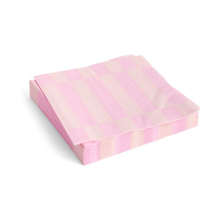 Pattern Lunch lautasliina 33x33 cm 20-pakkaus - Light pink-rose - HAY