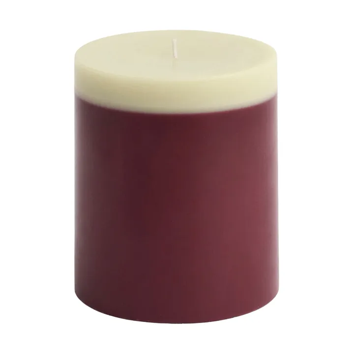 Silo Candle pöytäkynttilä - Bordeaux-lime white, Ø9,5×11 cm - HAY