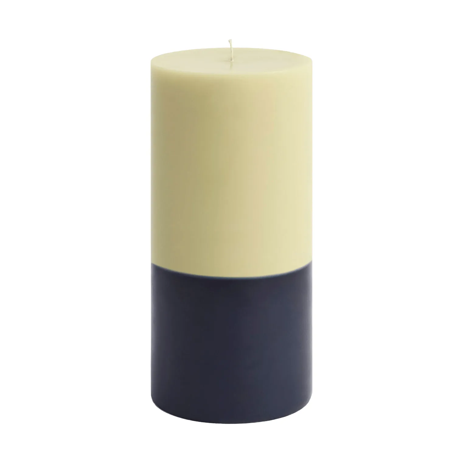 Silo Candle pöytäkynttilä, Lime white-midnight blue, Ø9,5×20 cm HAY