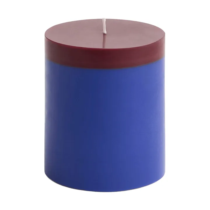 Silo Candle pöytäkynttilä - Royal blue-bordeaux, Ø9,5×11 cm - HAY