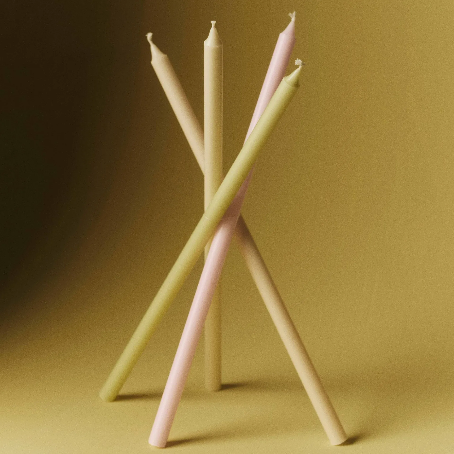Slim kynttilä, 4-pack, Pastellit HAY