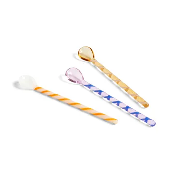 Spice jäätelölusikka 3-pakkaus - Amber-light pink-white - HAY