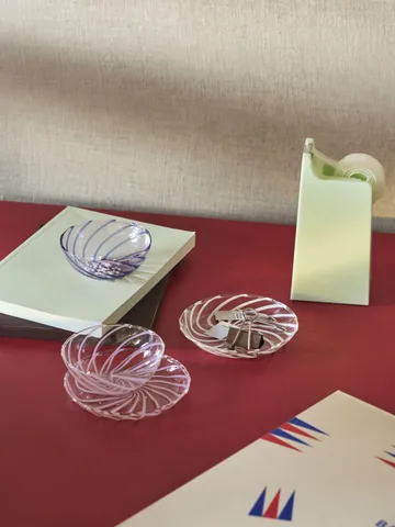 Spin lautanen Ø11 cm 2-pack - Kirkas-valkoinen viiva - HAY