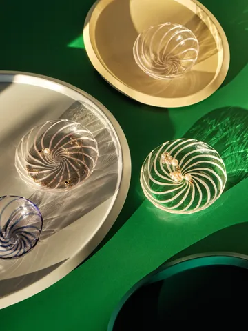 Spin lautanen Ø11 cm 2-pack - Kirkas-valkoinen viiva - HAY