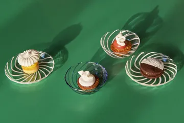 Spin lautanen Ø11 cm 2-pack - Kirkas-valkoinen viiva - HAY