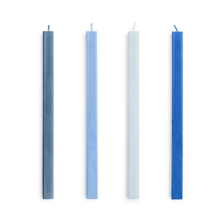Square Candle kynttilä mix 4-pack - Blues - HAY