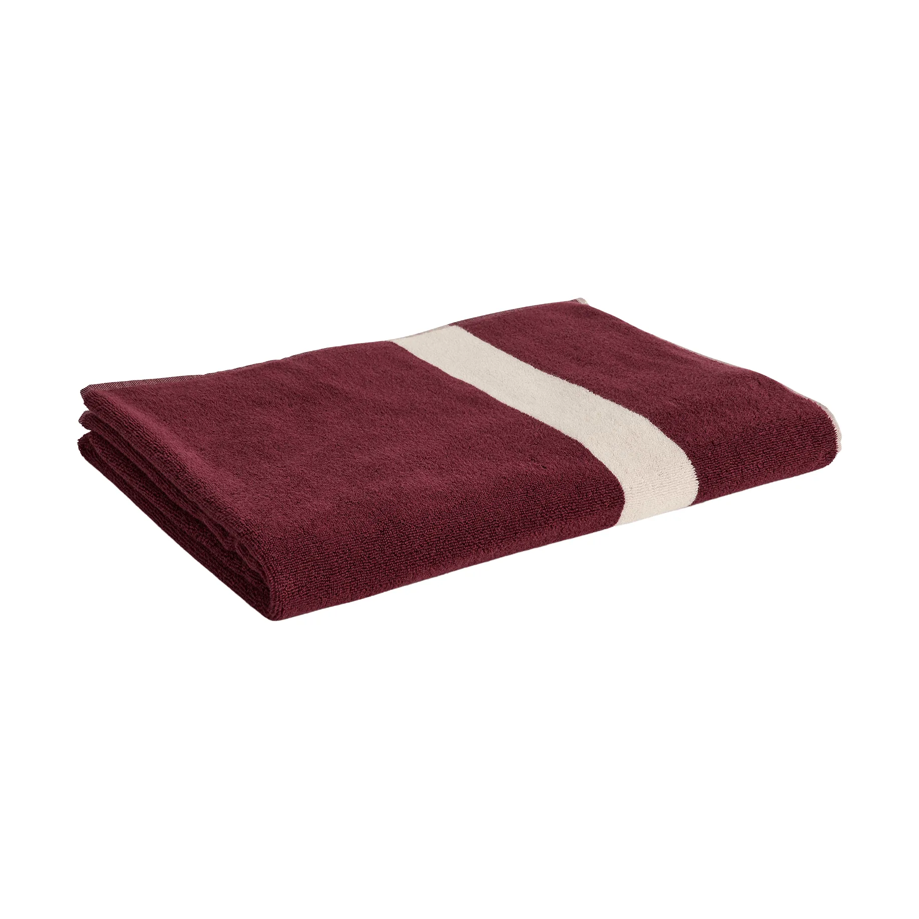 Stripe pyyhe, Burgundy, 100×150 cm HAY