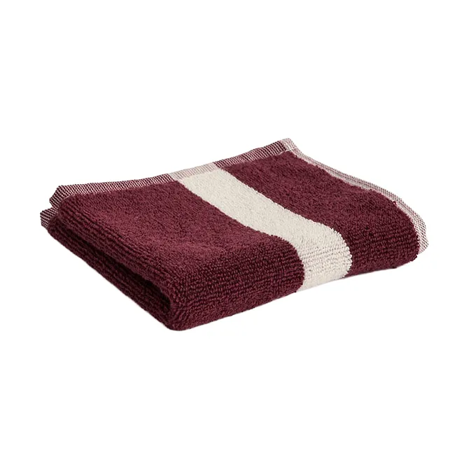 Stripe pyyhe, Burgundy, 30x30 cm HAY