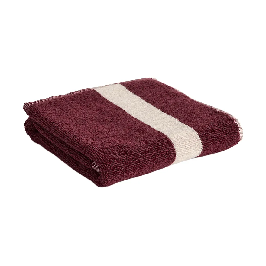 Stripe pyyhe, Burgundy, 40x60 cm HAY