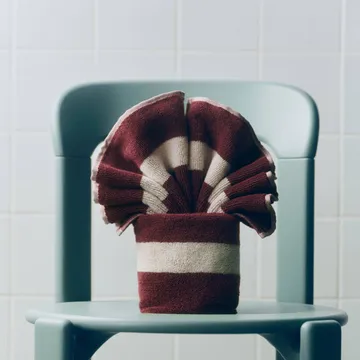 Stripe pyyhe - Burgundy, 40x60 cm - HAY