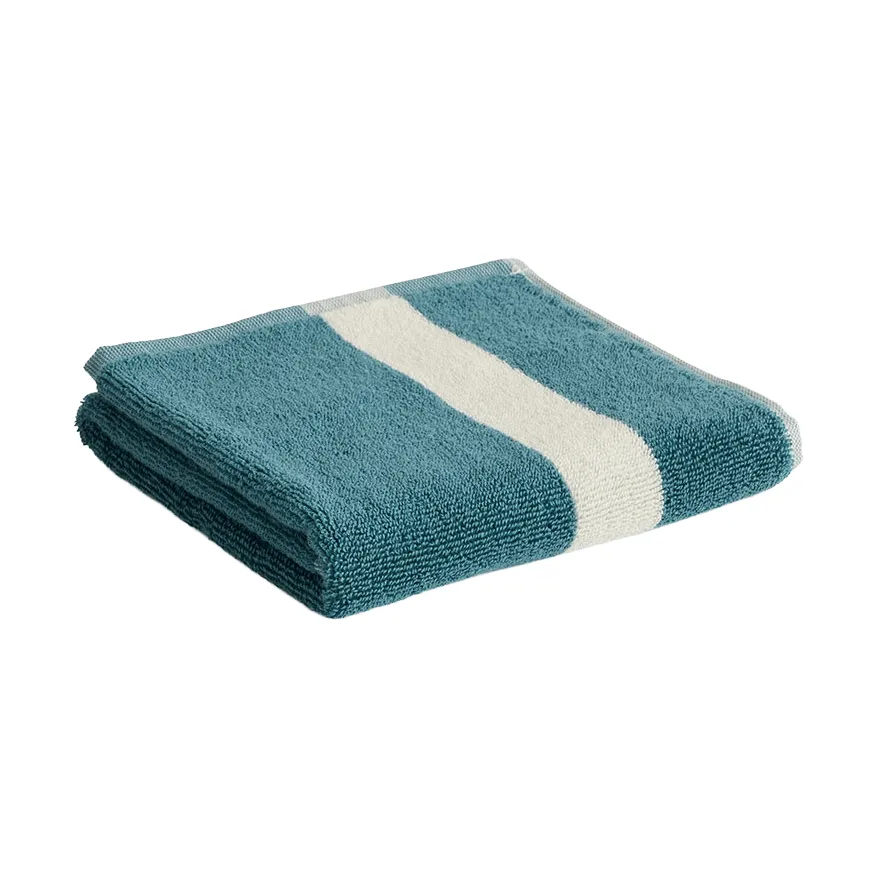 Stripe pyyhe, Petrol blue, 40x60 cm HAY
