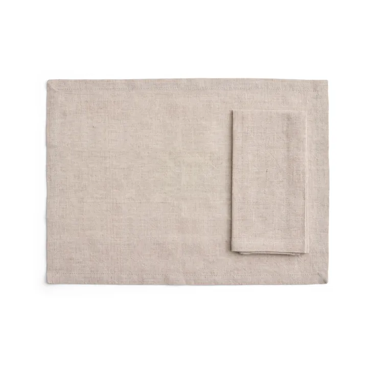 Tavolo tablettiliina/lautasliina 4-pack. - Soft beige - HAY