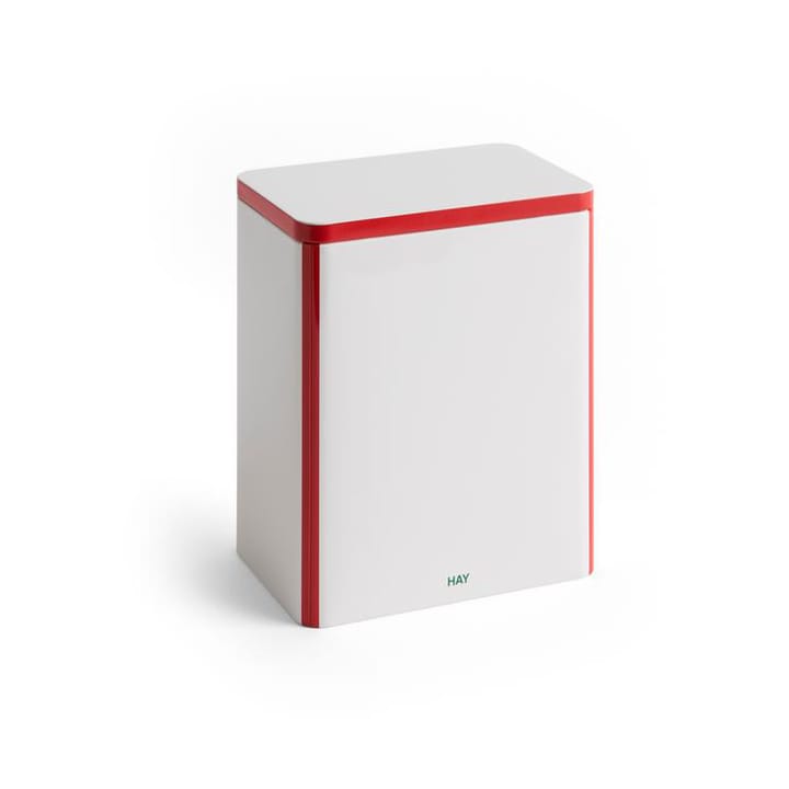 Tin Container säilytyspurkki large - Off white-red - HAY