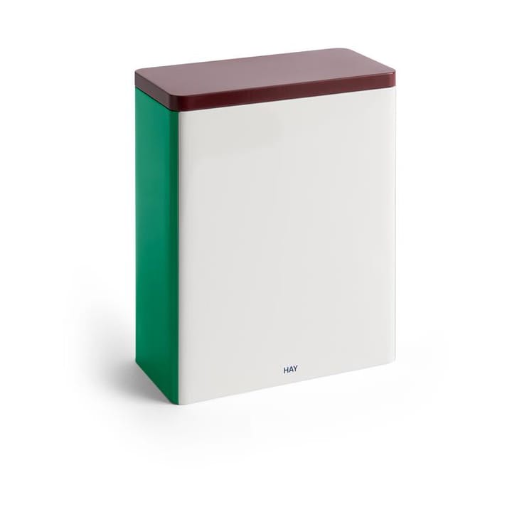 Tin Container säilytyspurkki x-large - Off white-burgundy-green - HAY