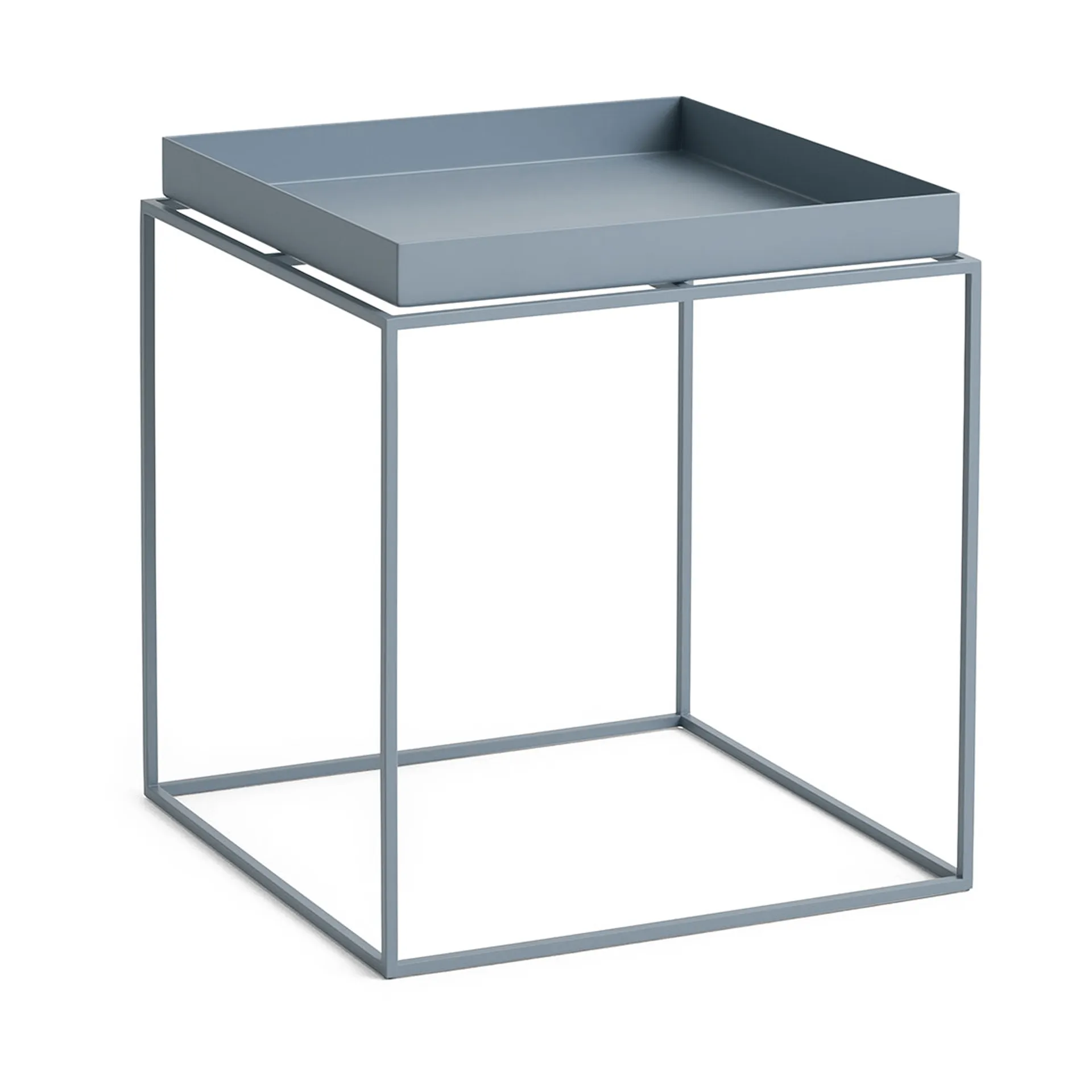 HAY Tray Table keskikokoinen tarjoilupöytä Pigeon blue, 40x40x44 cm