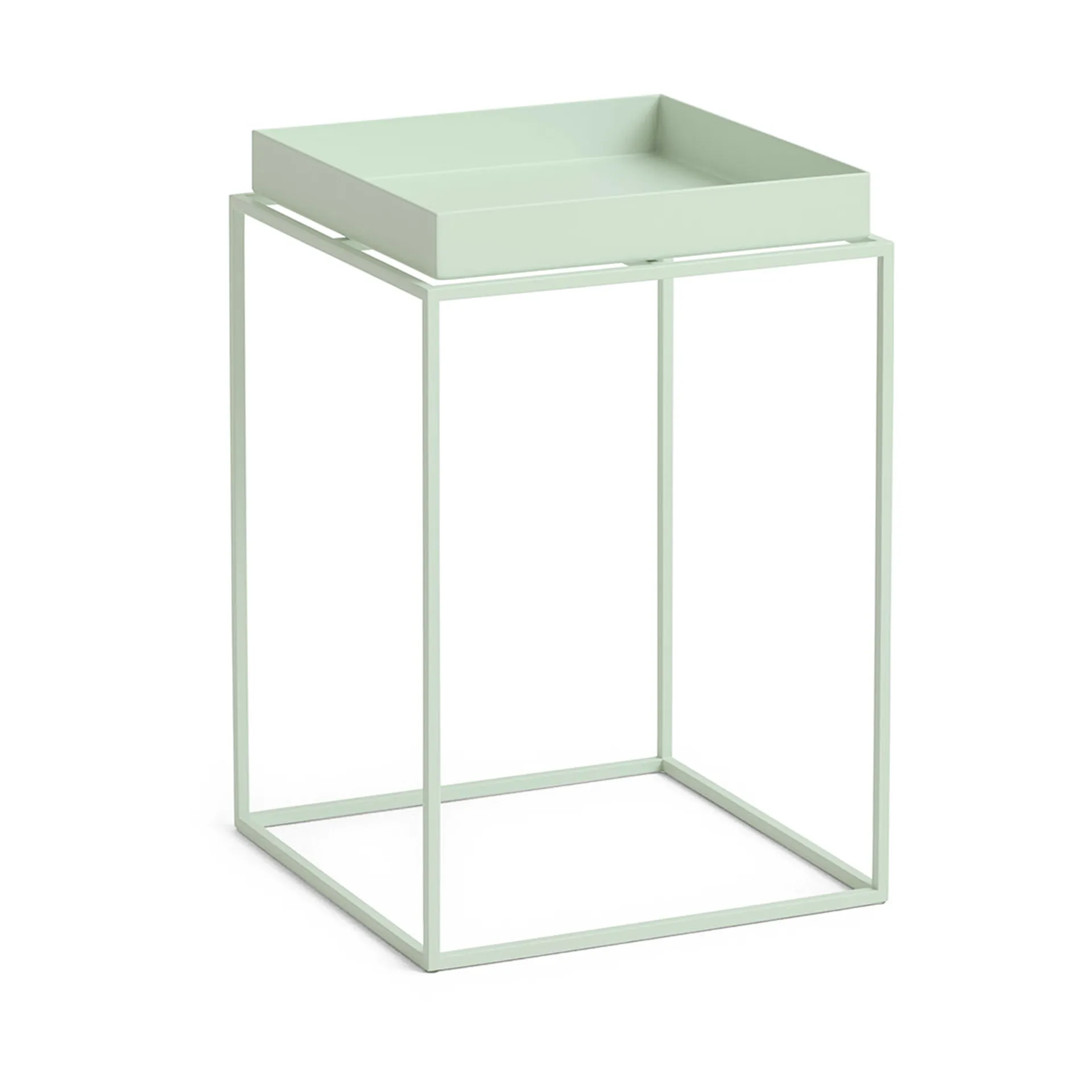 HAY Tray Table keskikokoinen tarjoilupöytä Soft mint, 30x30x44 cm