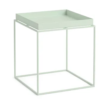 Tray Table keskikokoinen tarjoilupöytä - Soft mint, 40x40x44 cm - HAY