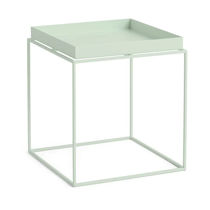 Tray Table keskikokoinen tarjoilupöytä - Soft mint, 40x40x44 cm - HAY