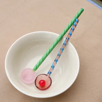 Twist jäätelölusikka 2-pakkaus - Turquoise-light pink - HAY