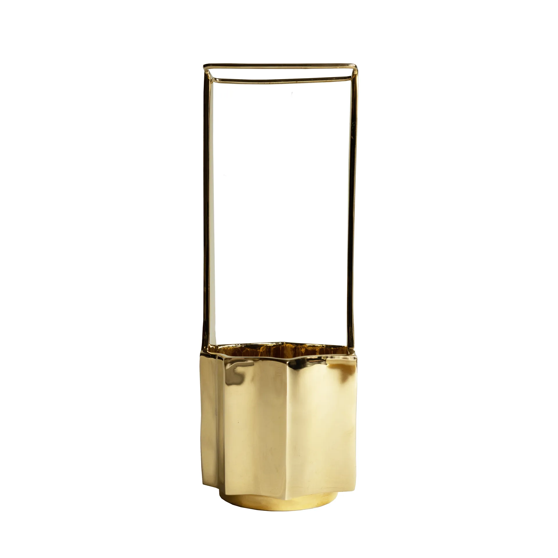 Ikebana maljakko 30 cm, Messinki Hein Studio