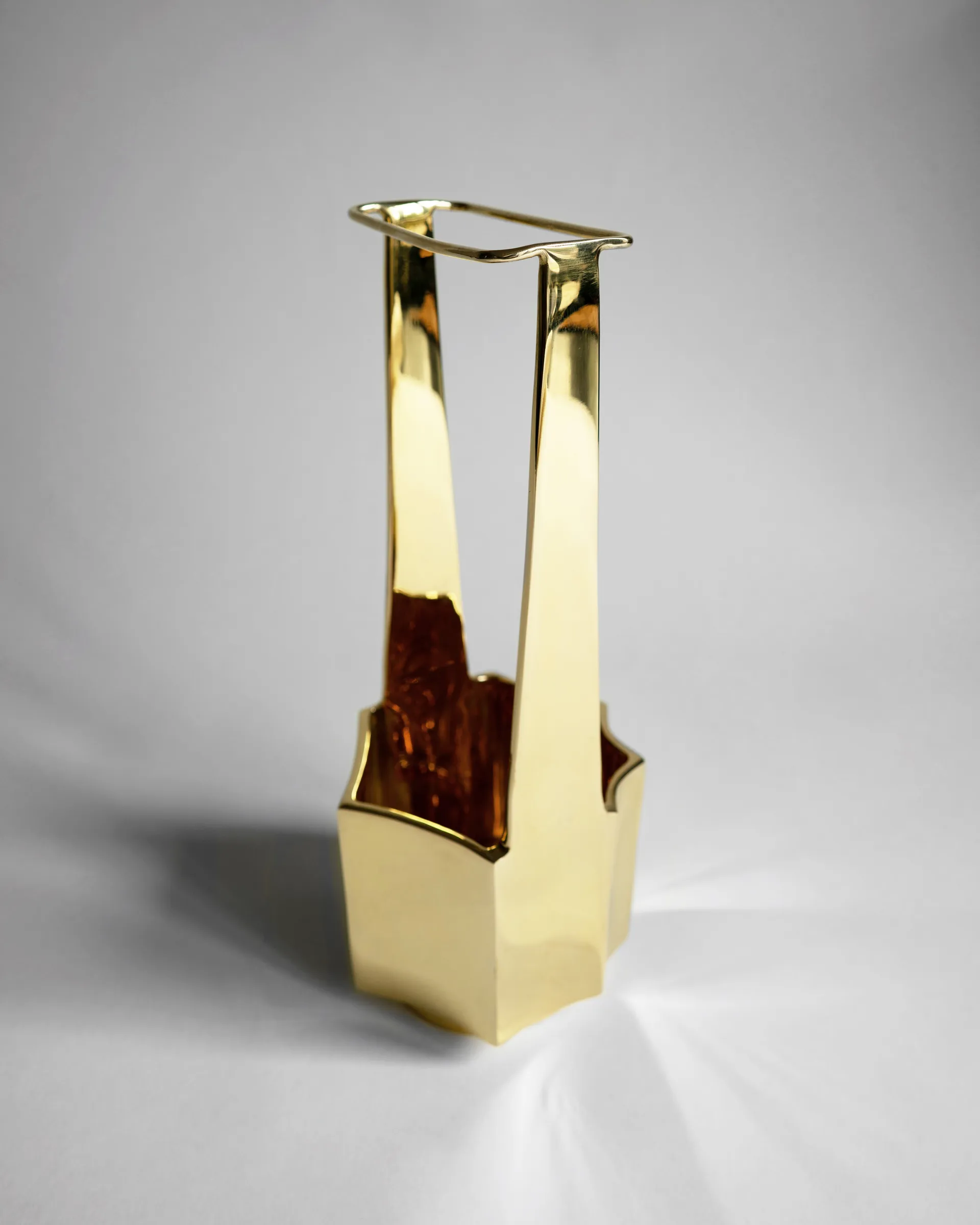 Ikebana maljakko 30 cm, Messinki Hein Studio