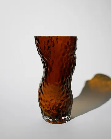 Ostrea Rock -maljakko lasia 30 cm - Rust - Hein Studio