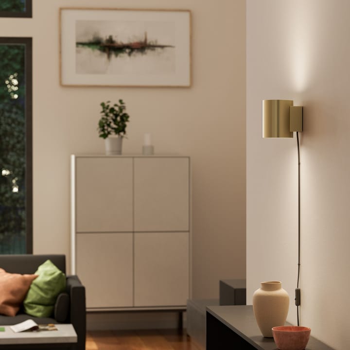 Evoke seinävalaisin small, Satin brass Herstal