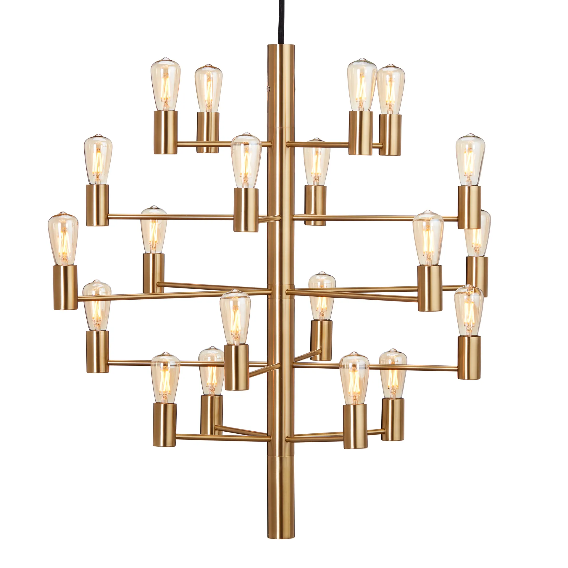 Manola 20 kattokruunu, Satin brass Herstal