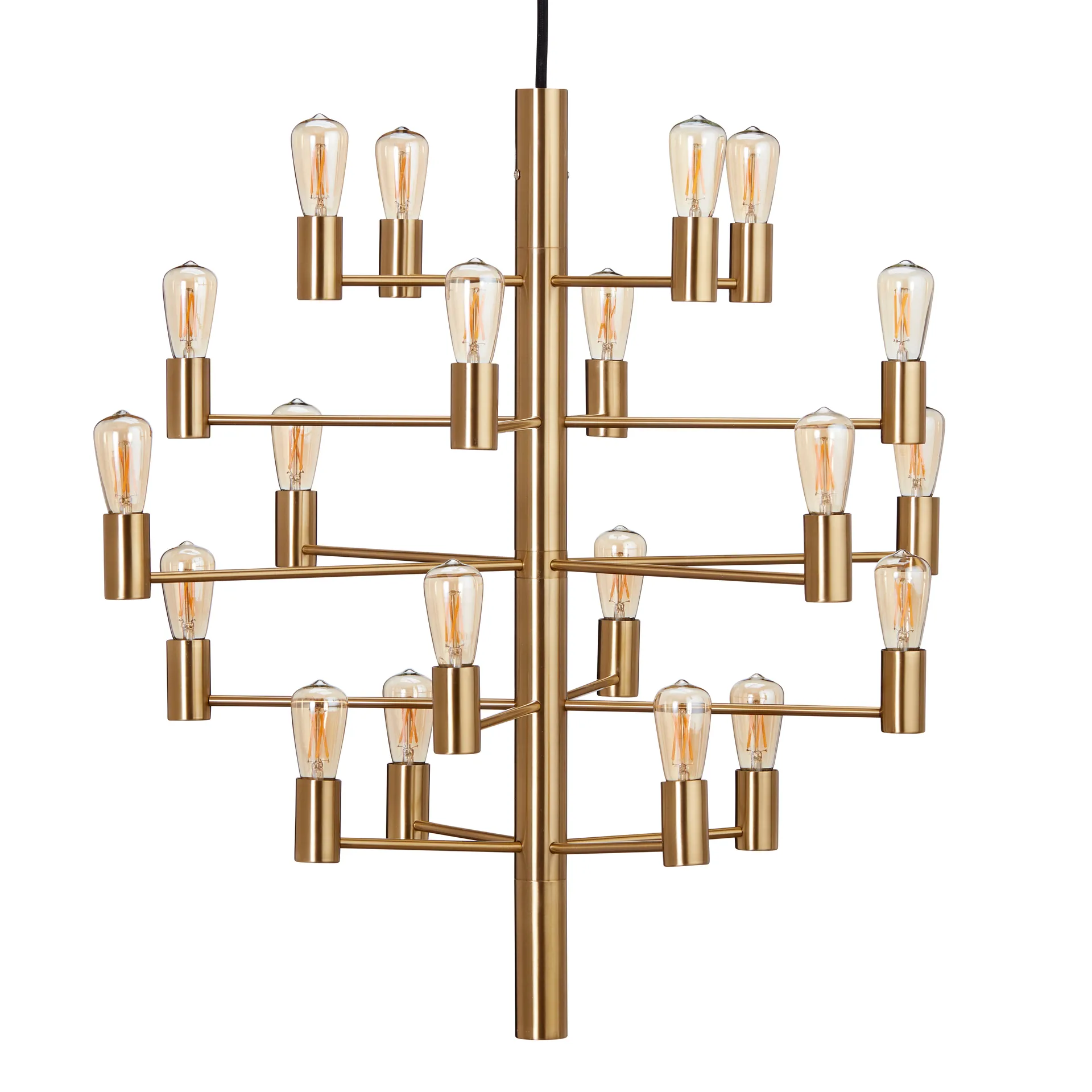 Manola 20 kattokruunu, Satin brass Herstal