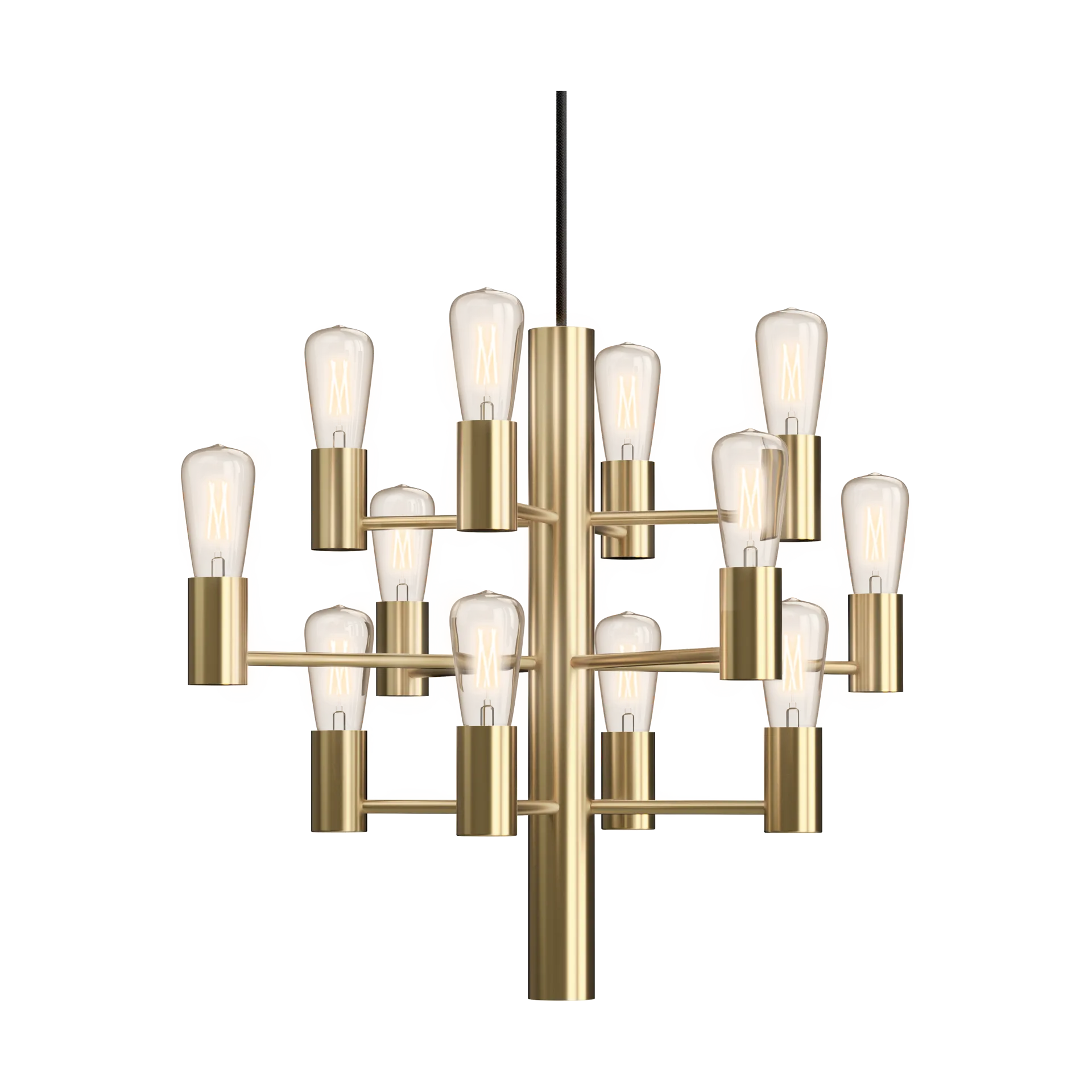 Manola Mini 12 kattokruunu, Satin-messinki Herstal