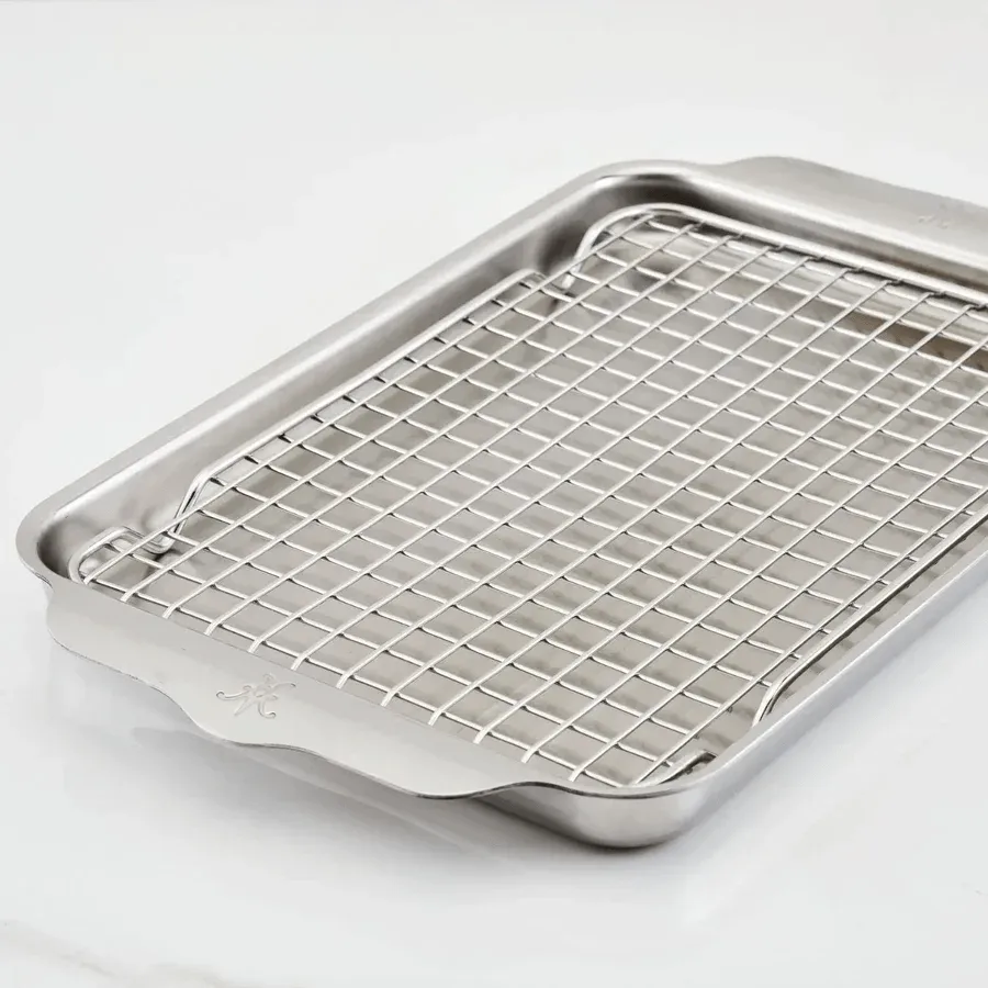 Hestan OvenBond paistokasari uuniritilällä, Ruostumaton teräs, 24x39 cm Hestan