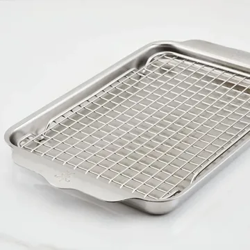 Hestan OvenBond paistokasari uuniritilällä - Ruostumaton teräs, 24x39 cm - Hestan
