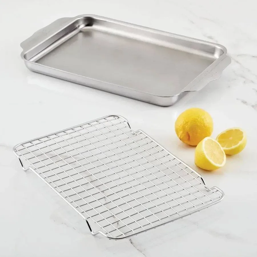 Hestan OvenBond paistokasari uuniritilällä, Ruostumaton teräs, 24x39 cm Hestan