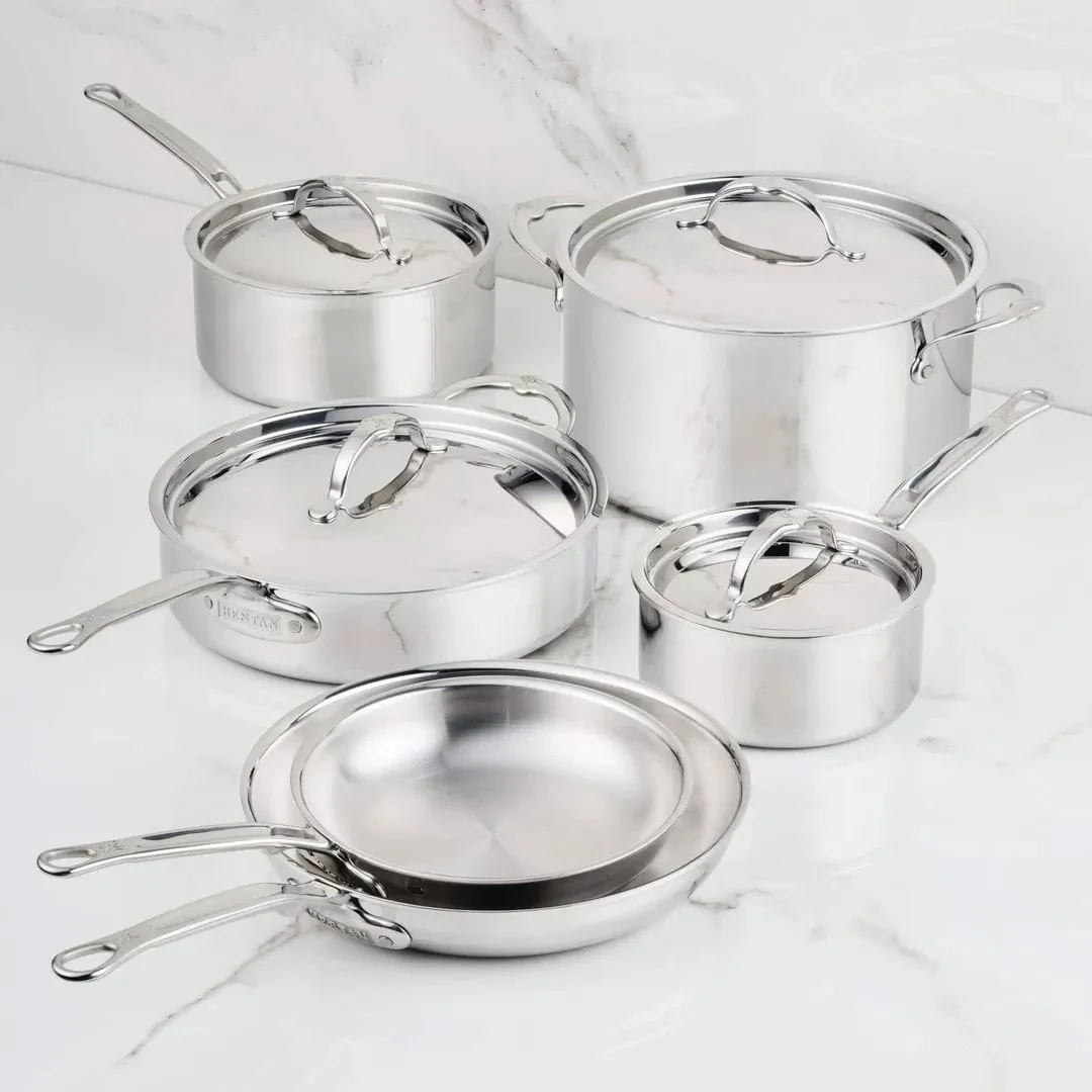 Hestan ProBond Luxe kattila- ja paistinpannusetti, Ruostumaton teräs, 10 osaa Hestan