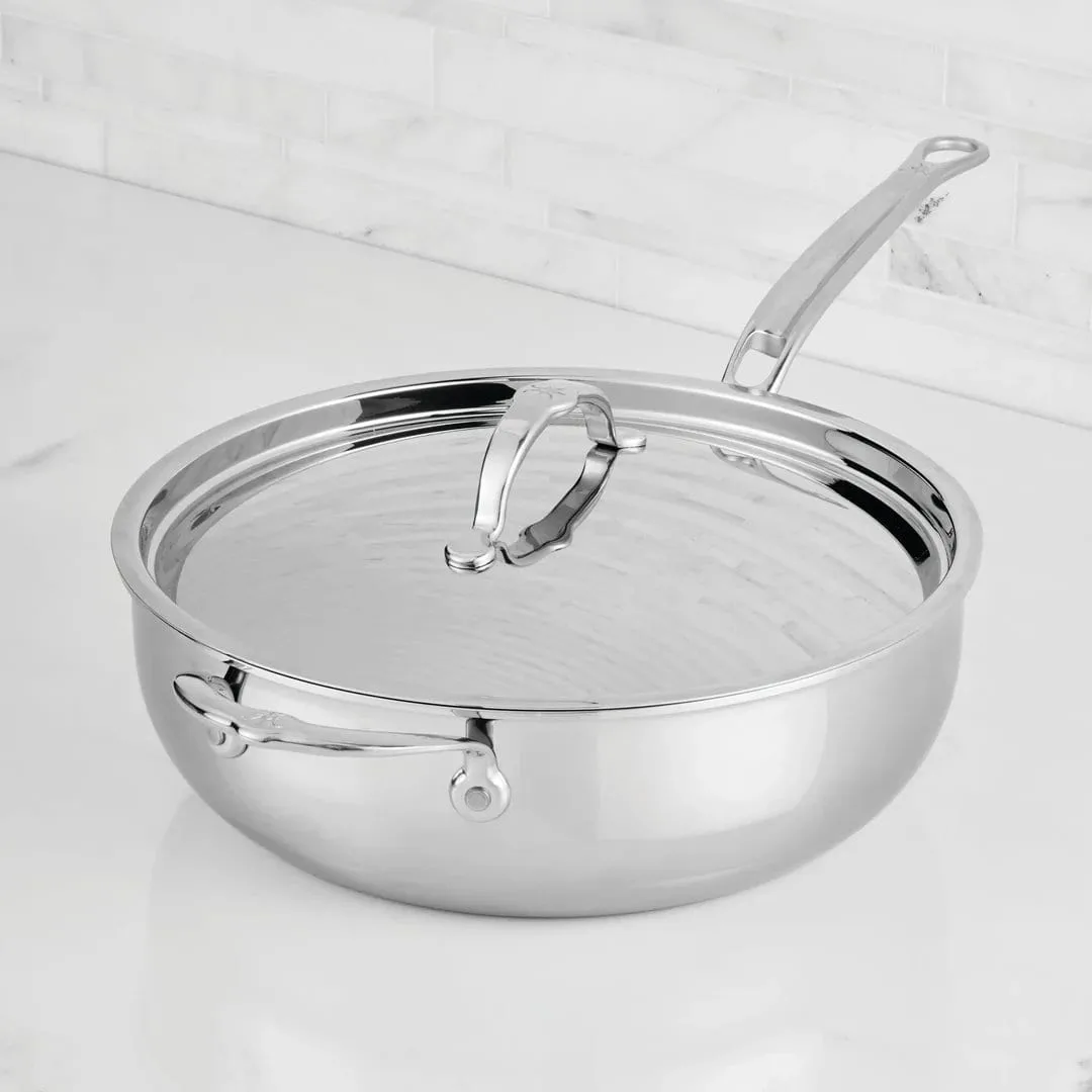 Hestan ProBond Luxe yleispannu kannella, Ruostumaton teräs, apukahva Hestan