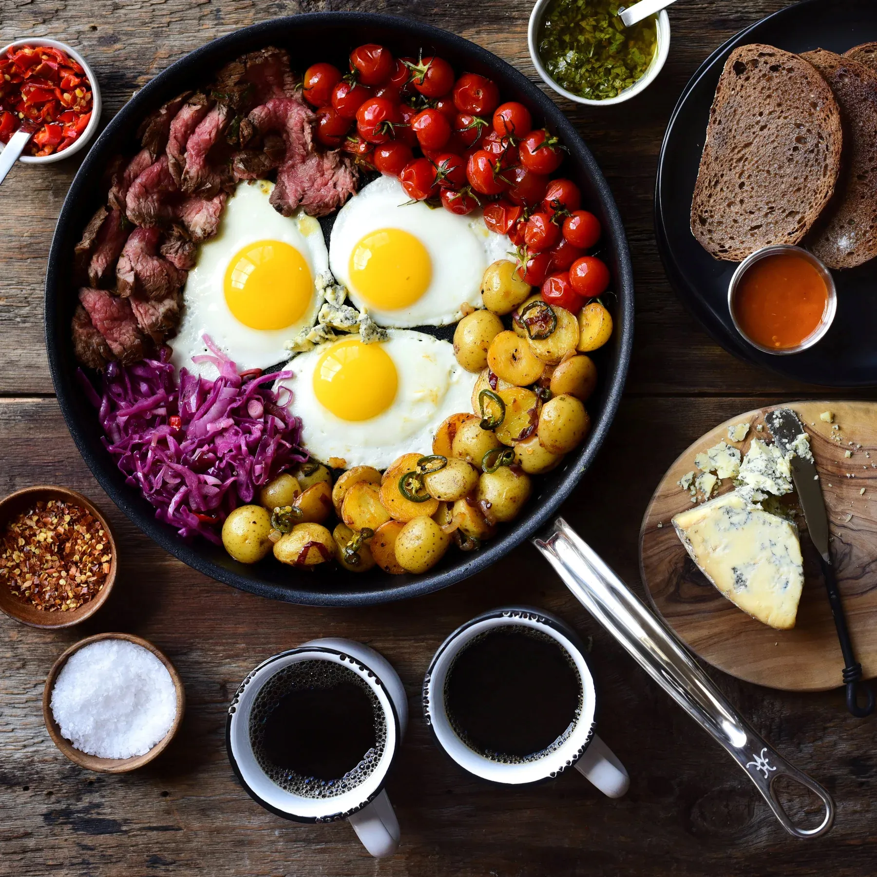 Hestan Probond non stick paistinpannu 32 cm, Ruostumaton teräs Hestan