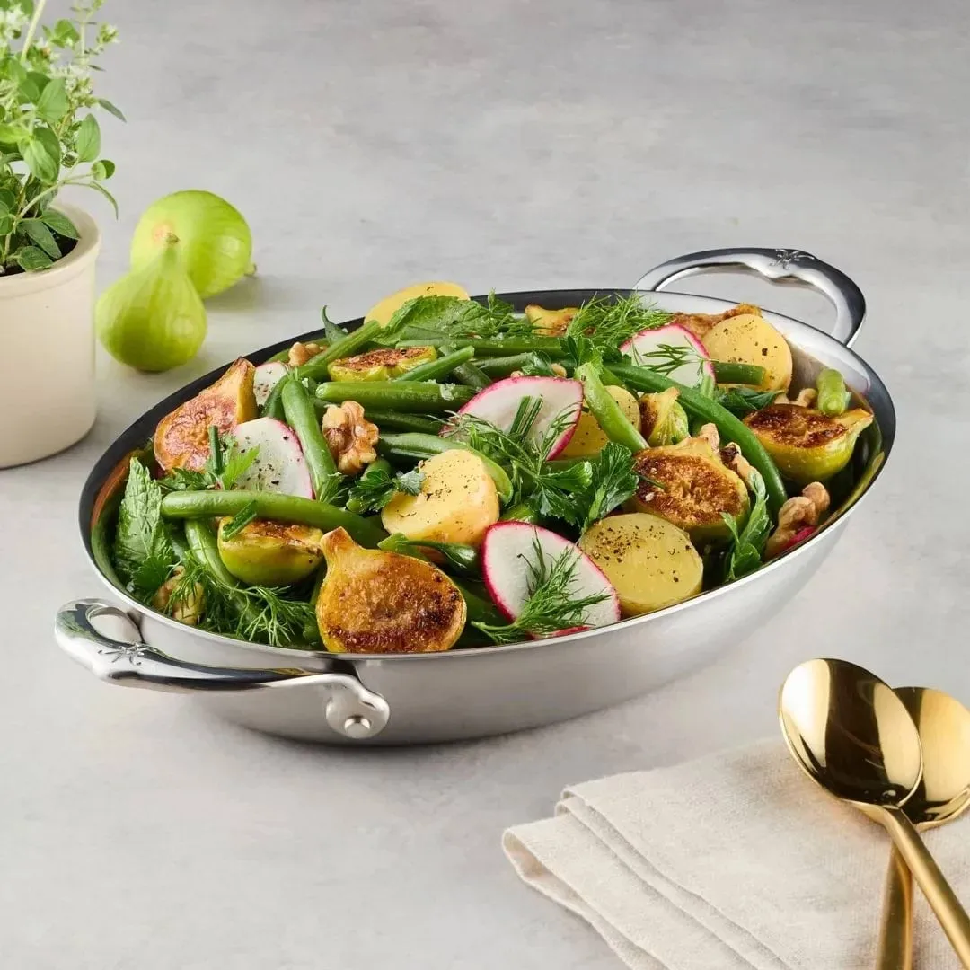 Hestan Provisions uunivuoka, Ruostumaton teräs, ovaali, 42,5x33,5 cm Hestan
