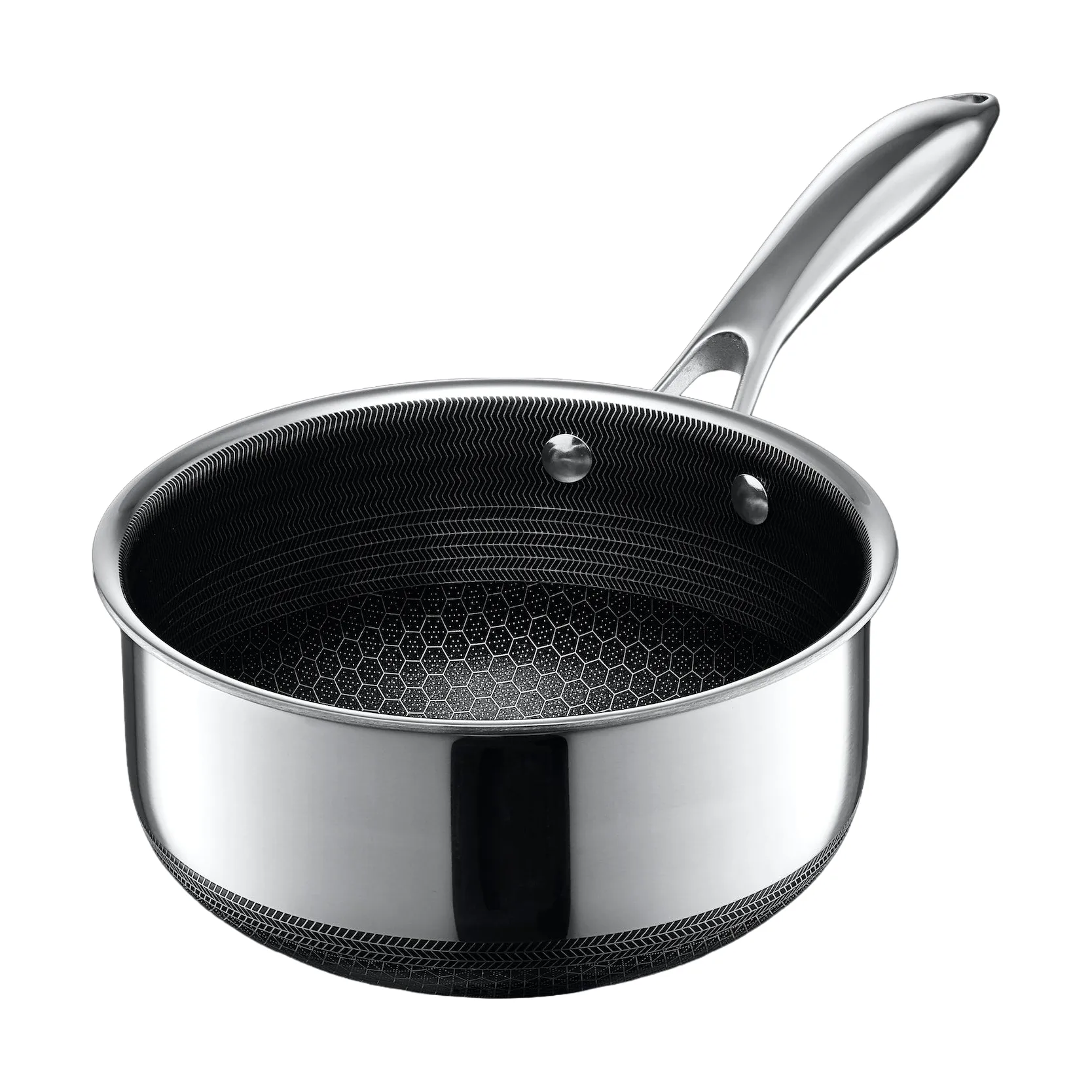 Hexclad kattila kannella, 2 l Hexclad