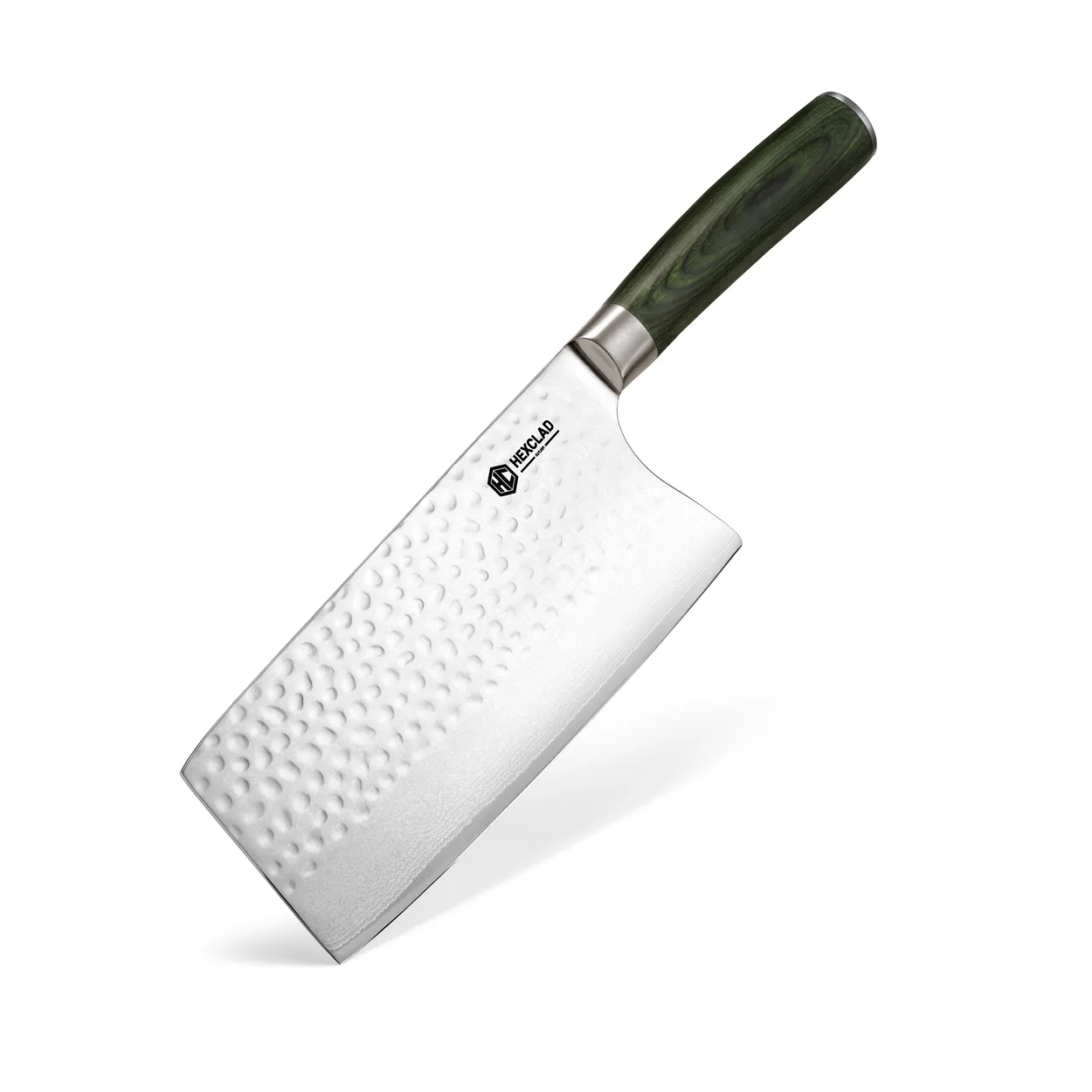 Hexclad Hexclad kiinalainen kokkiveitsi damaskus 18 cm Hopea