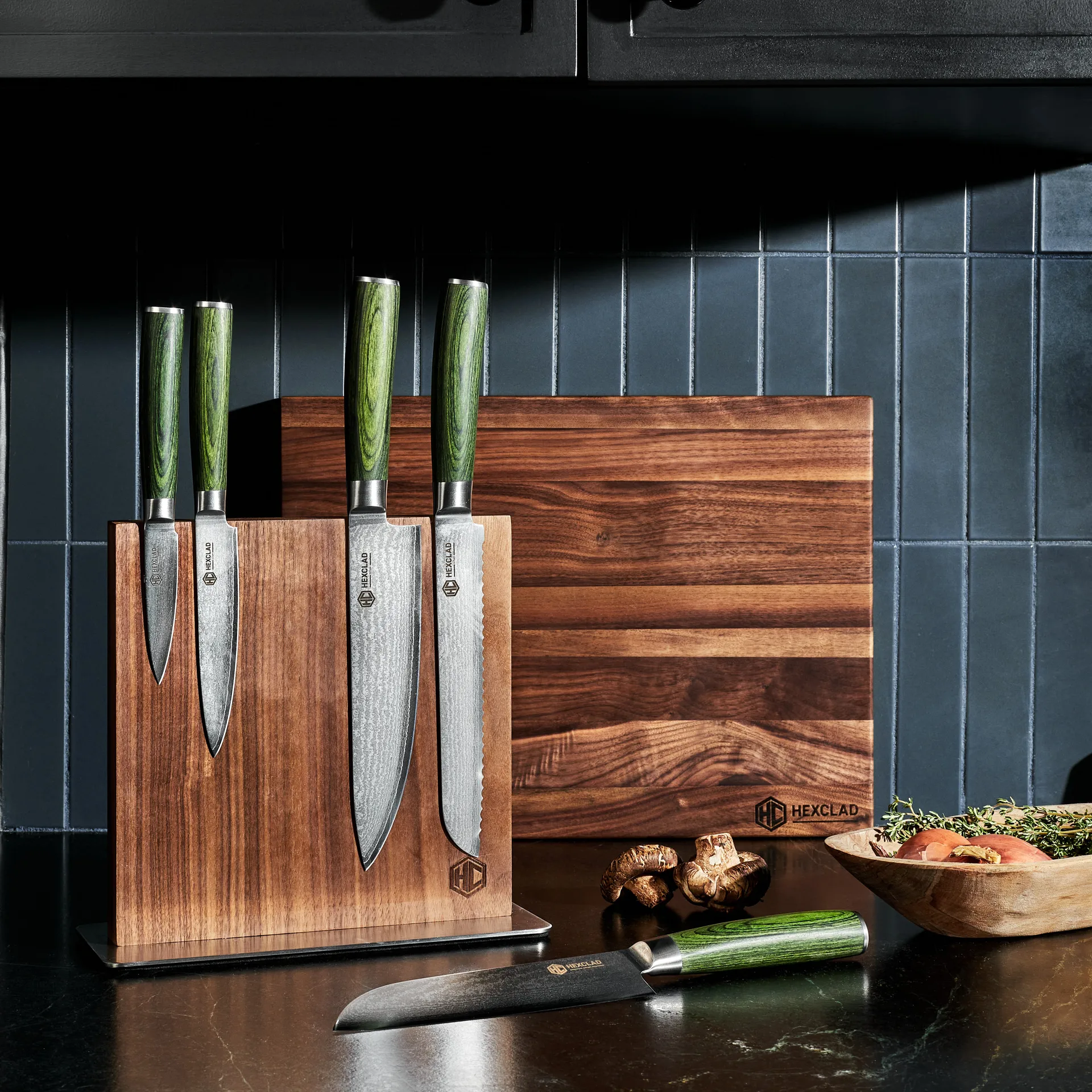 Hexclad veitsisarja 6-osainen, Damaskus teräs Hexclad