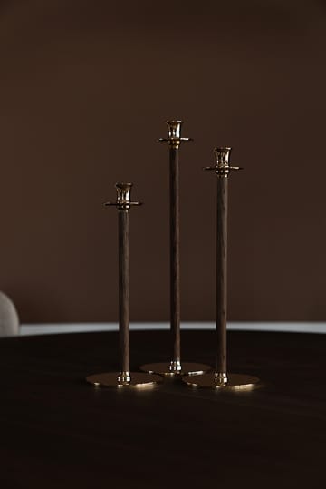 Alto Basso kynttilänjalka 30 cm - Messinki - Hilke Collection